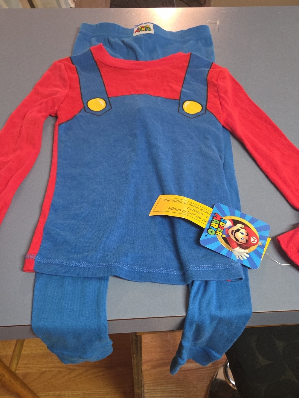 Nintendo Red and Blue Superhero Kids Costume Set